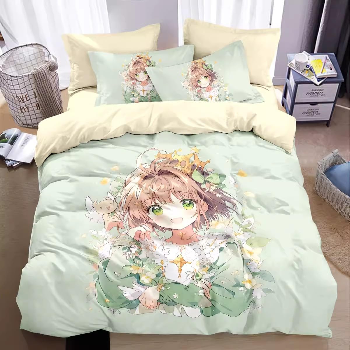 かわいい女の子の心の寝具4個セット Amazon.co.jp: カードキャプターさくら 木之本桜 布団カバー 掛け布団